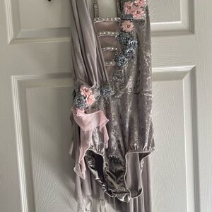 Weissman Gray and Pink Dance Costume